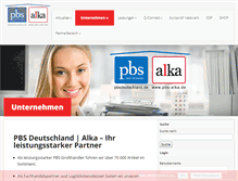 Tablet Screenshot of pbs-alka.de